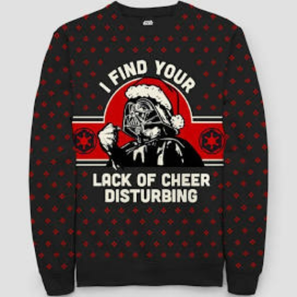 NWOT Star War Darth Vader Holiday Cheer Sweatshirt
